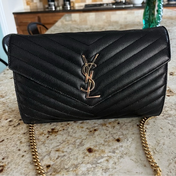 Handbags - Replica bag black and gold great quality